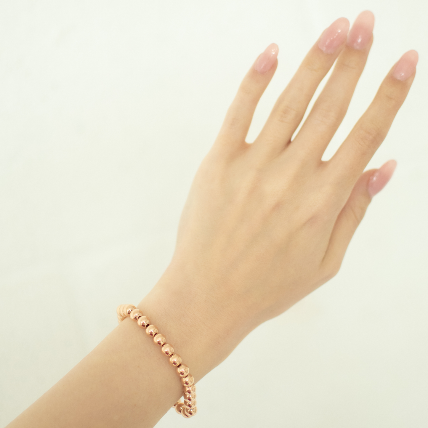 GOLDEN LOVE Bracelets | 14K Rose Gold-Filled Stackable Bracelets | 4mm 6mm