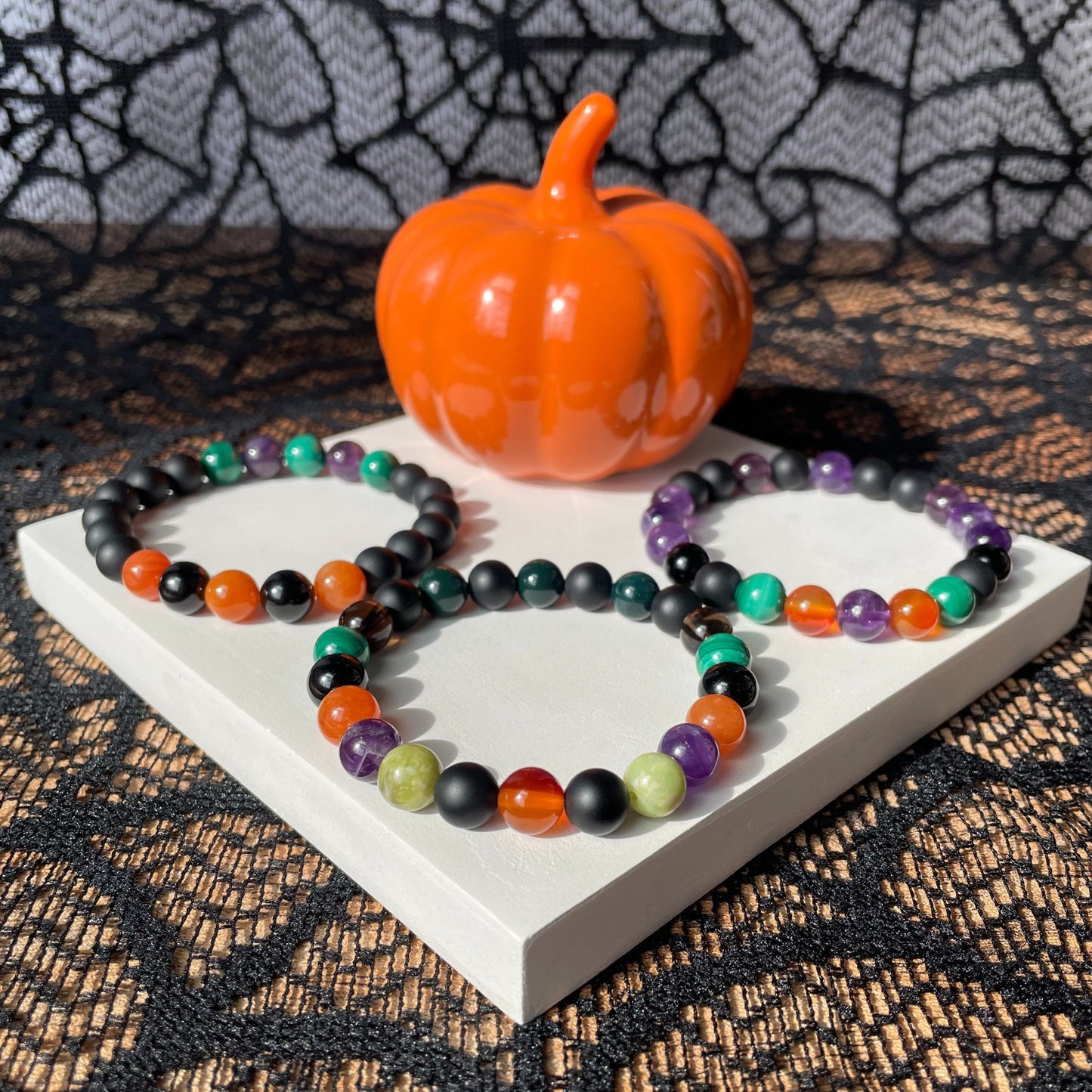 M.A.G.I.C. & Transformation II | Crystal Bracelet | Onyx, Malachite & Amethyst