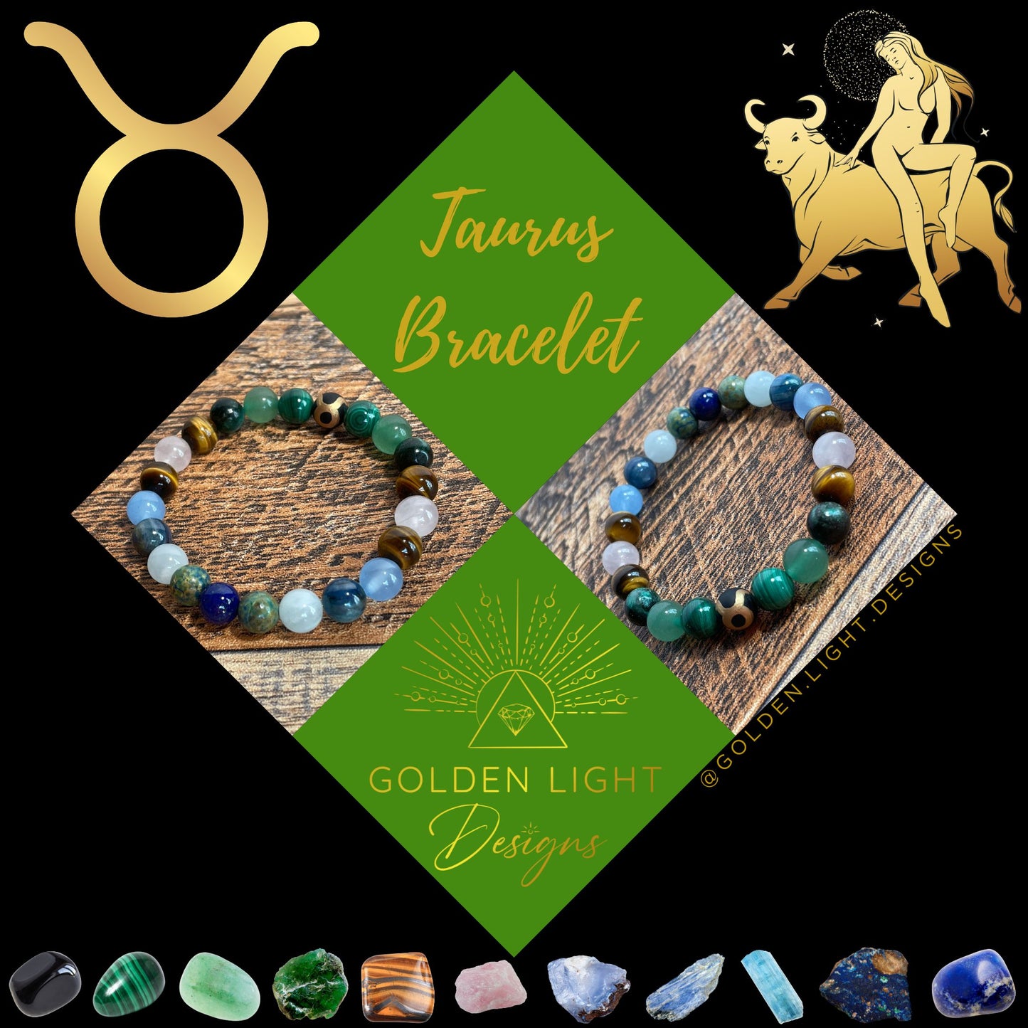 ♉︎ TAURUS Zodiac | Crystal Bracelet