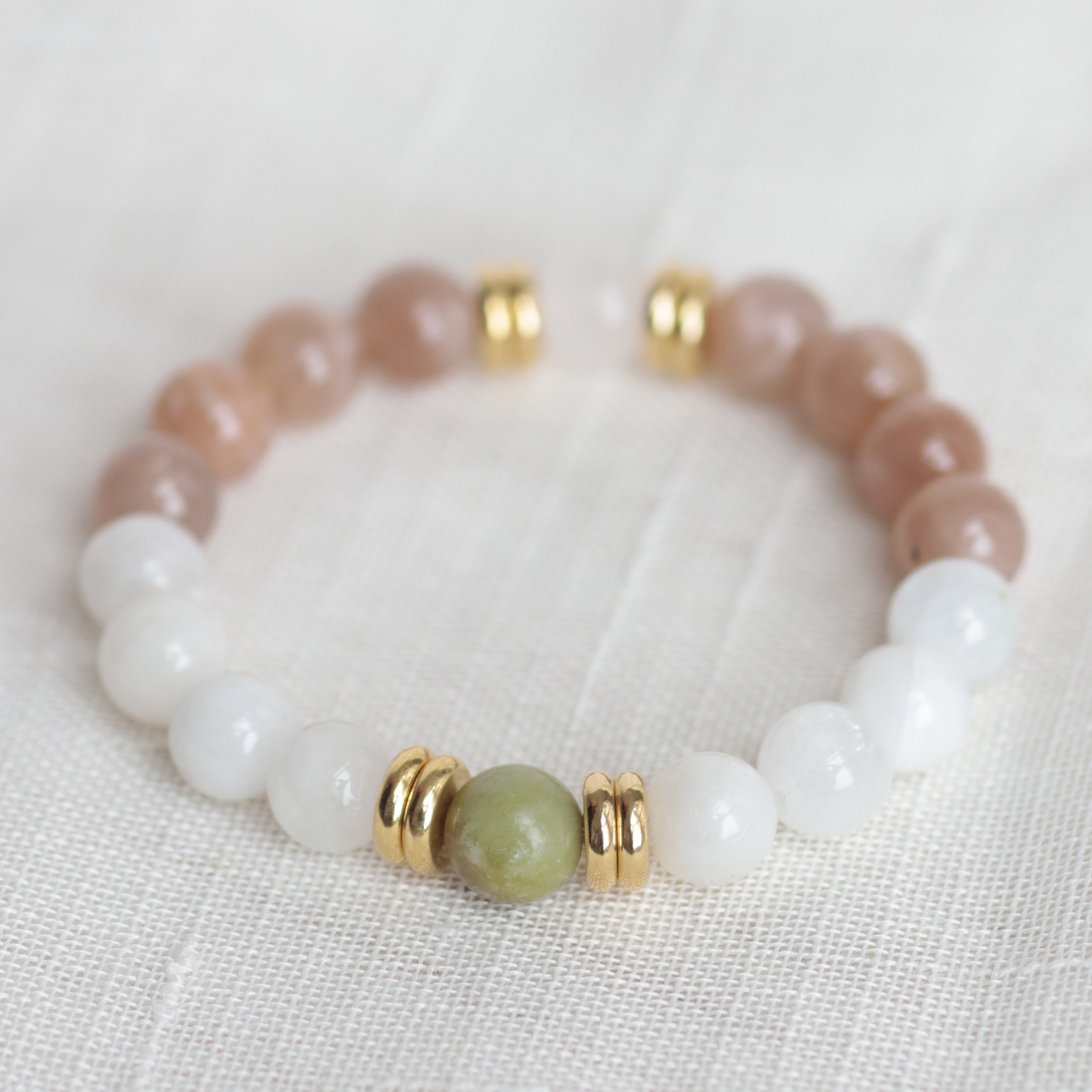 OTHER SIDE of the MOON | Crystal Bracelet | Sunstone & Moonstone