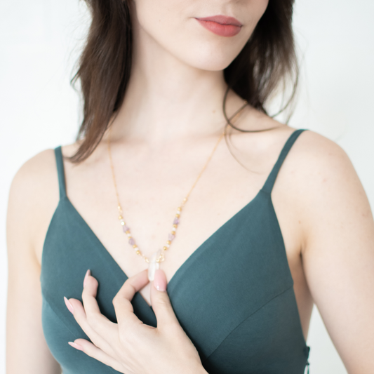 DIVINE LOVE | Crystal Necklace | Angel Aura Quartz