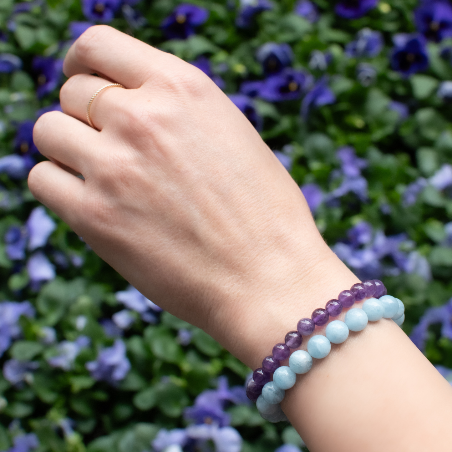 ♈︎ ARIES Zodiac | Stackable Crystal Bracelets