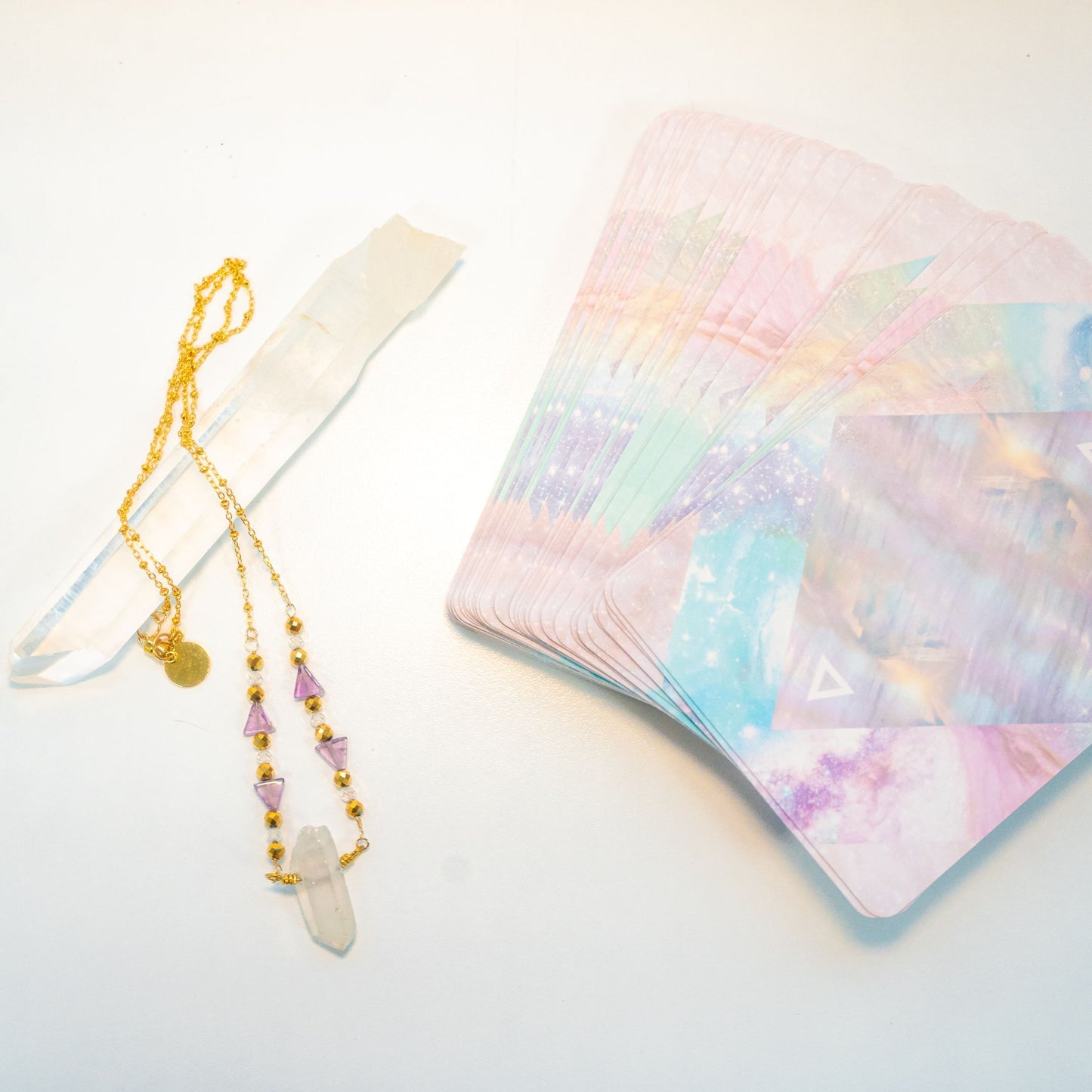 DIVINE LOVE | Crystal Necklace | Angel Aura Quartz