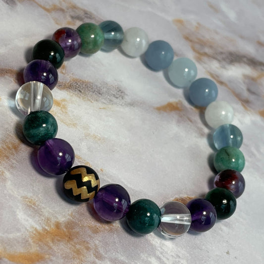 ♒︎ AQUARIUS Zodiac | Crystal Bracelet
