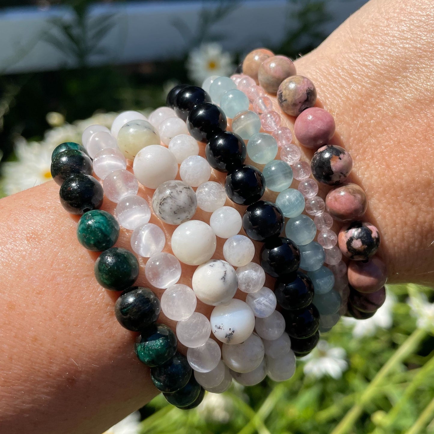 ♋︎ CANCER Zodiac | Stackable Crystal Bracelets