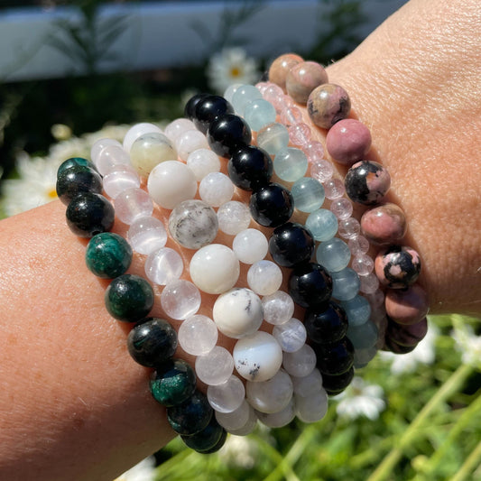 ♋︎ CANCER Zodiac | Stackable Crystal Bracelets