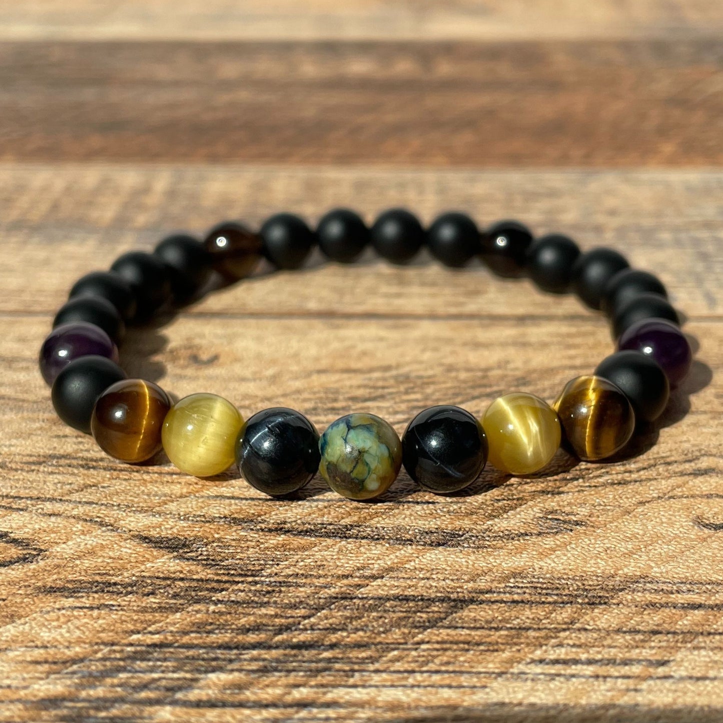 HEALING, POWER & PROTECTION | Crystal Bracelet | Onyx & Tiger Eye