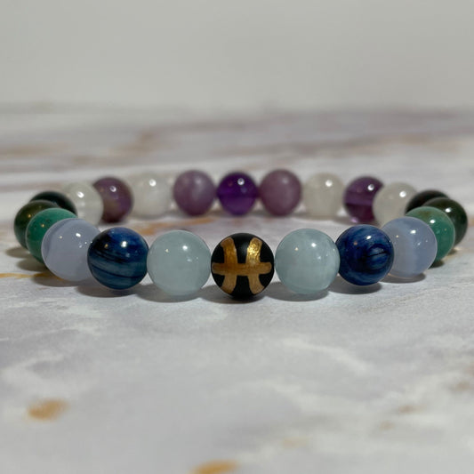 ♓︎ PISCES Zodiac | Crystal Bracelet