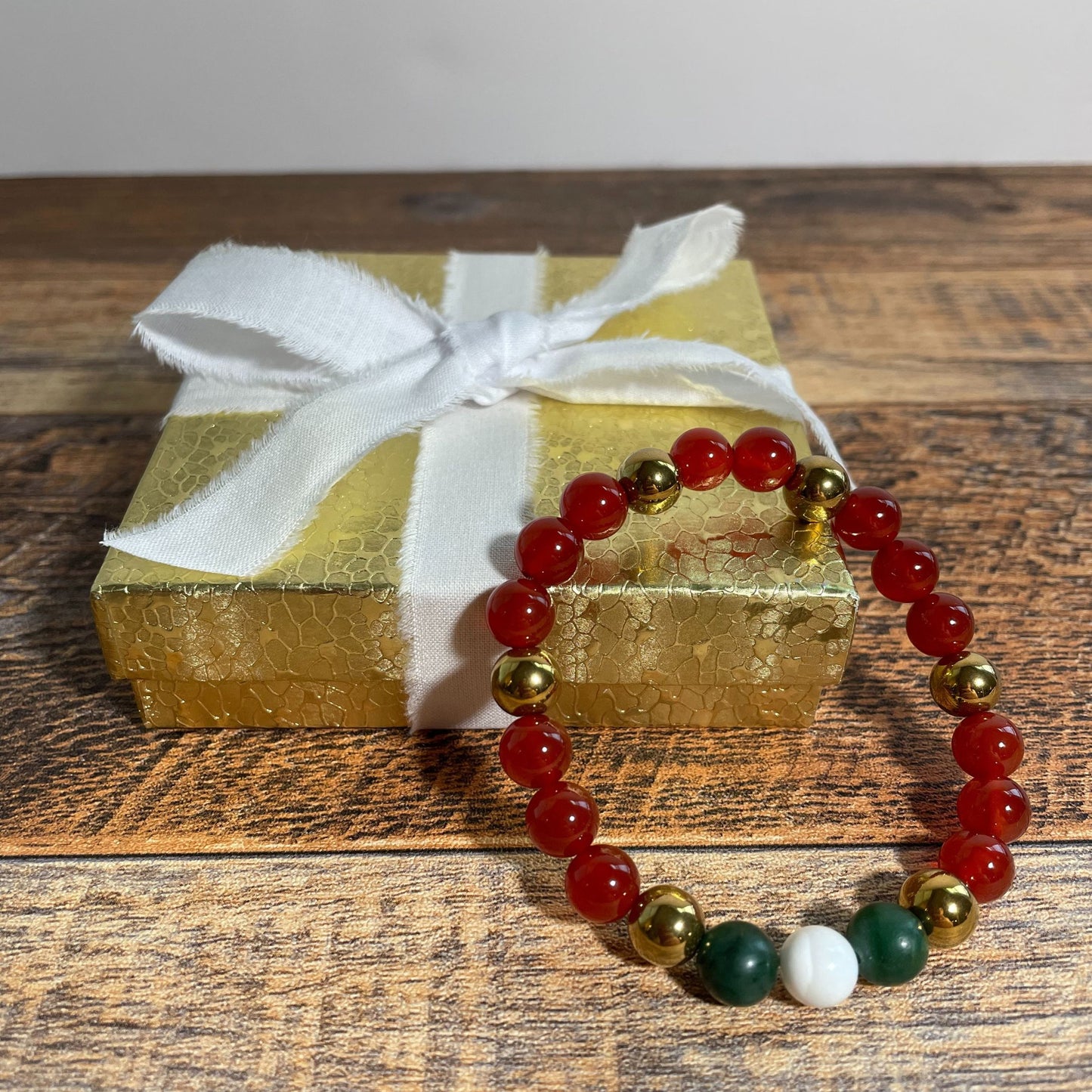 JOLLY | Crystal Bracelet | Red Agate & Hematite