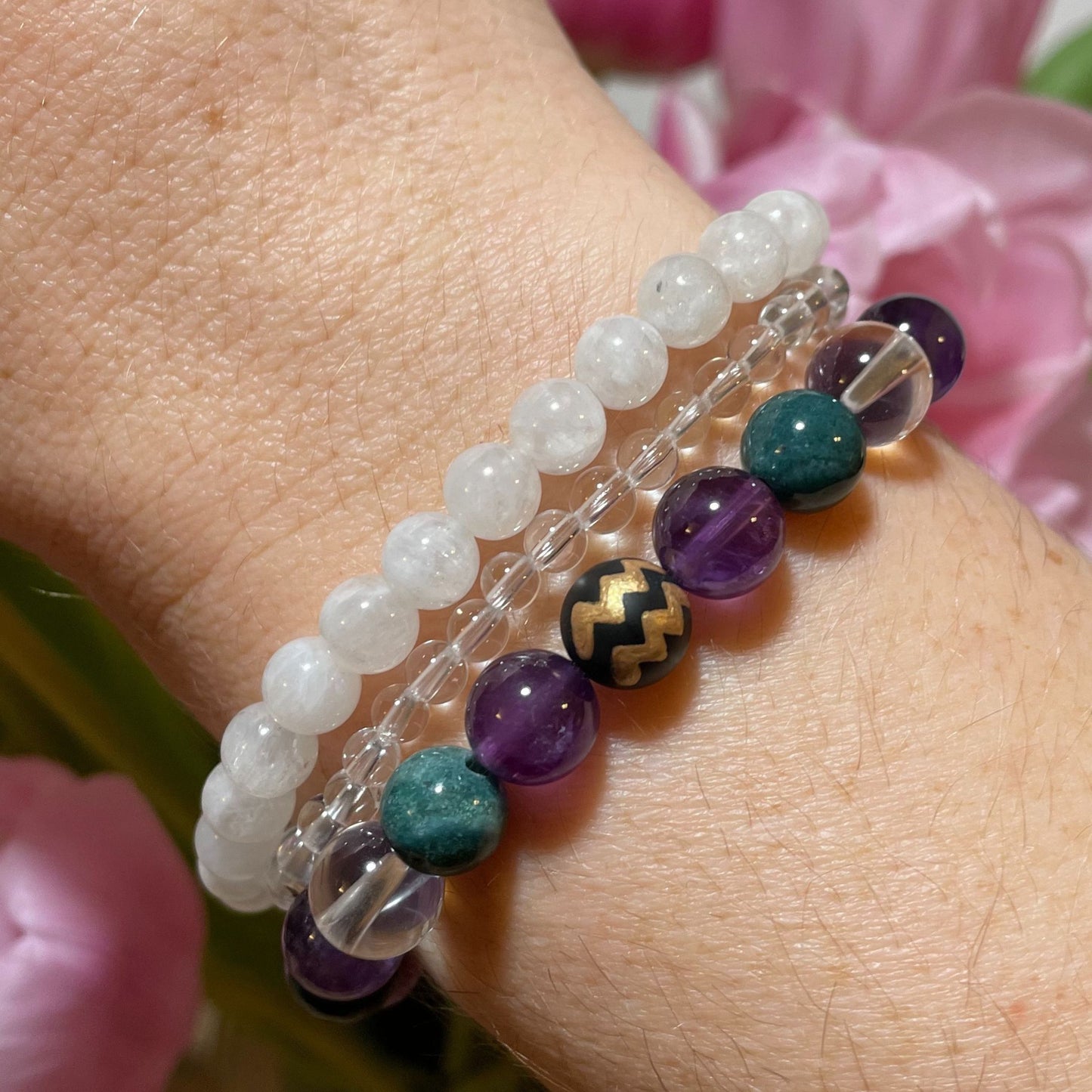 ♒︎ AQUARIUS Zodiac | Stackable Crystal Bracelets