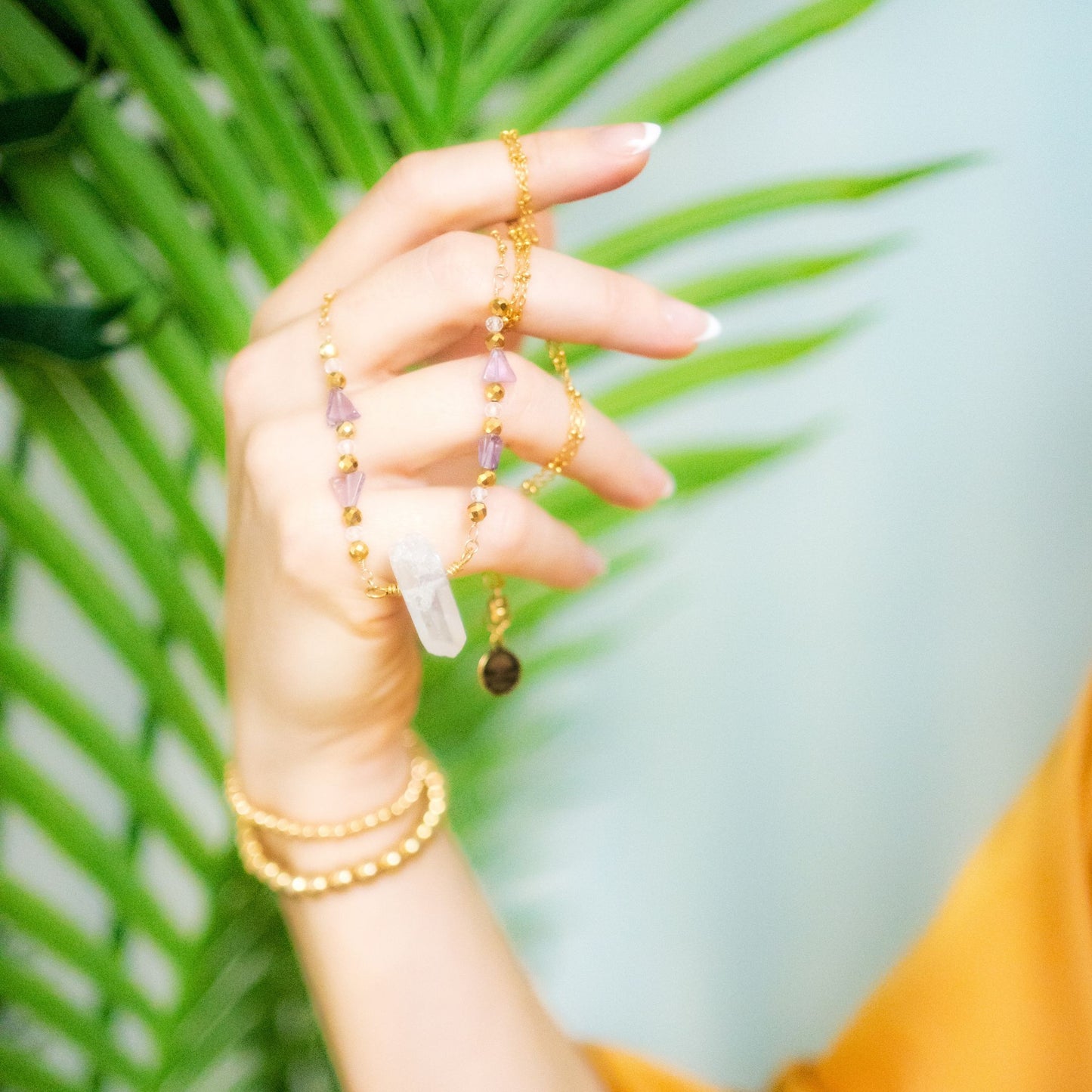 DIVINE LOVE | Crystal Necklace | Angel Aura Quartz