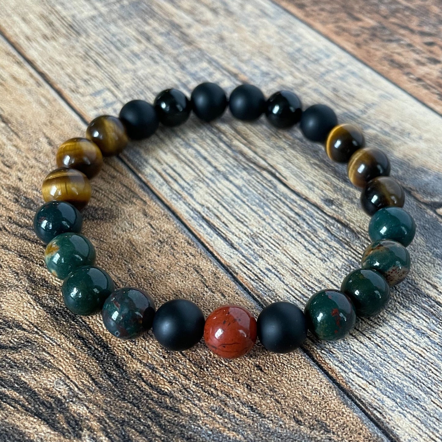 Power & Protection | Crystal Bracelet | Bloodstone & Tiger Eye
