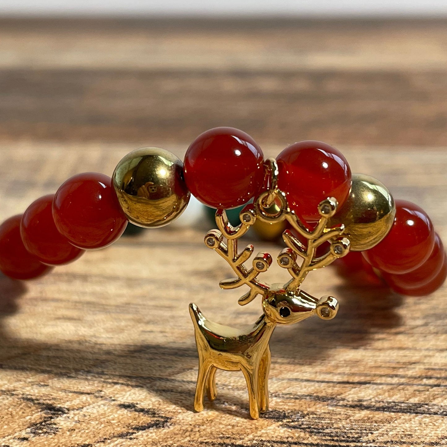JOLLY | Crystal Bracelet | Red Agate & Hematite
