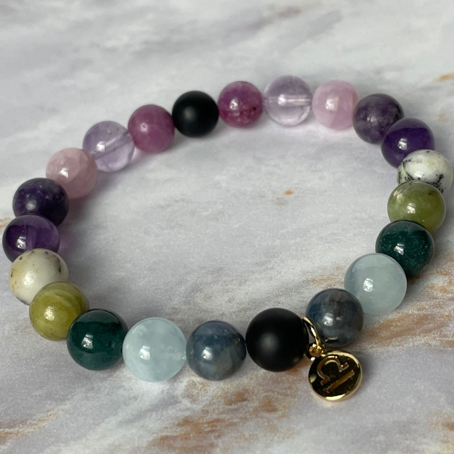 ♎︎ LIBRA Zodiac | Crystal Bracelet