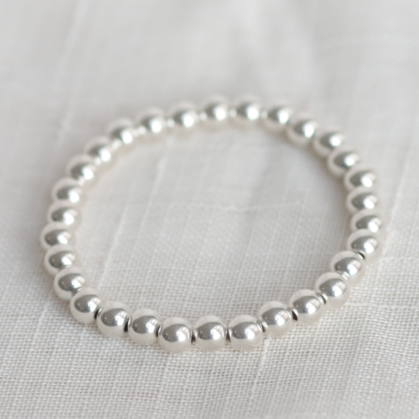 STERLING SILVER Bracelets | 925 Silver Stackable Bracelets | 4mm 6mm