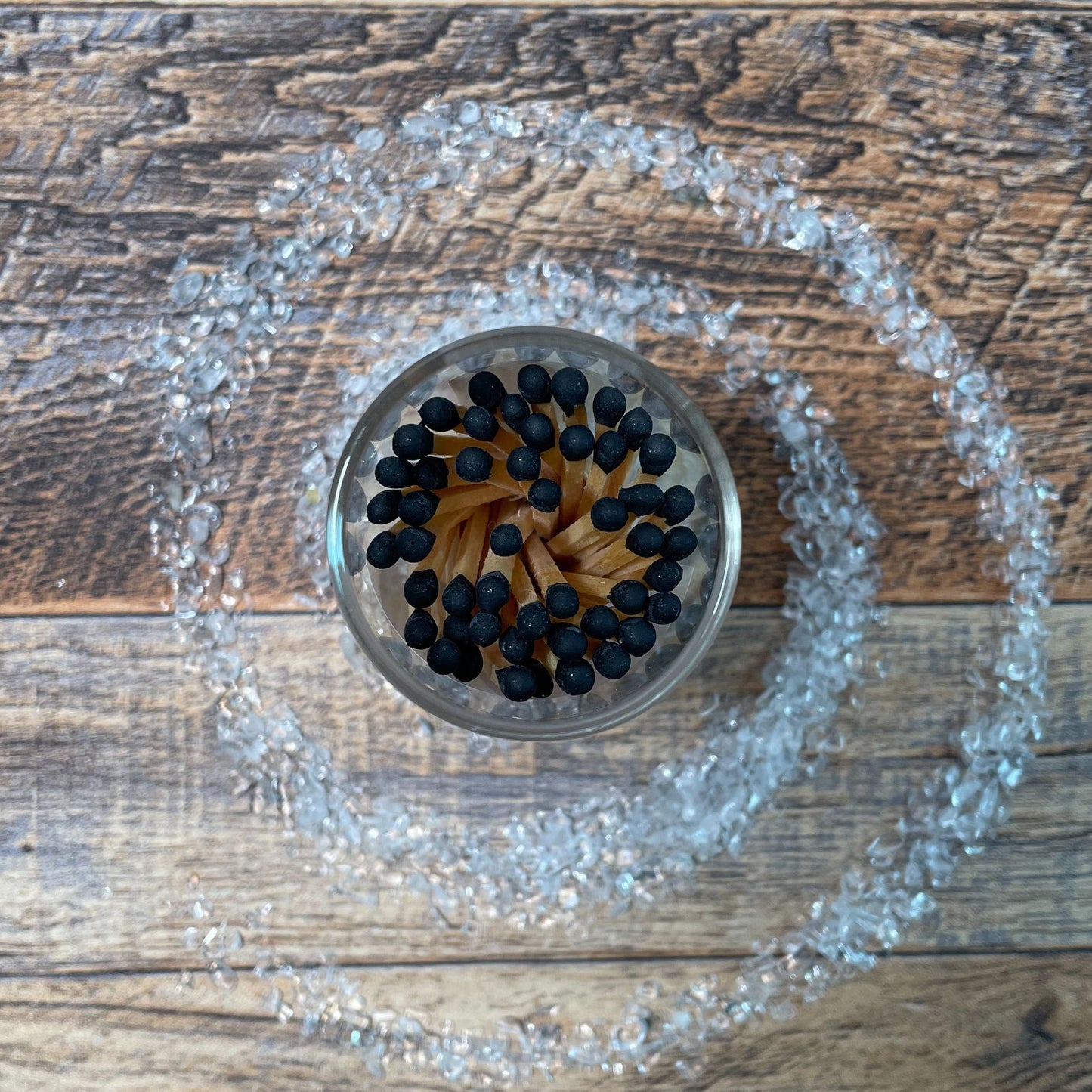 LIGHT MY FIRE | Apothecary Match Jar | Striker & 3 in. Matches