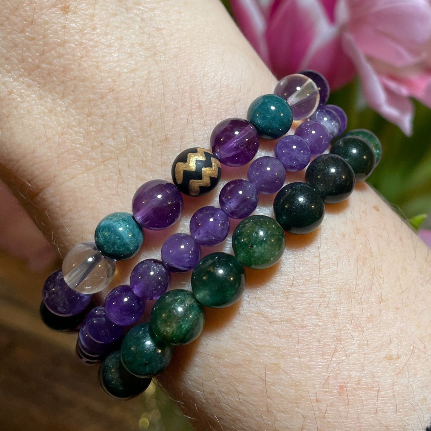 ♒︎ AQUARIUS Zodiac | Stackable Crystal Bracelets