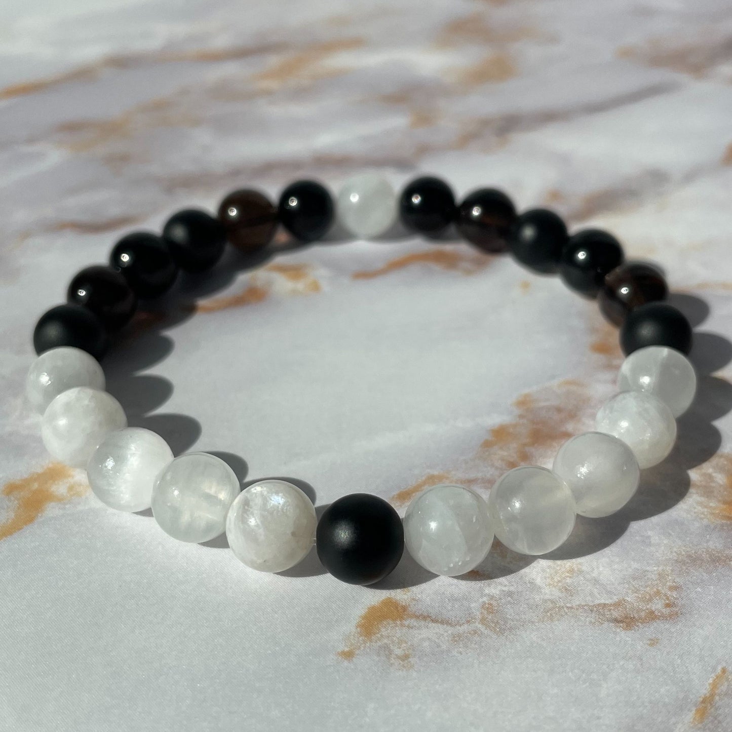 HEALING & PROTECTION II | Crystal Bracelet | Moonstone & Tourmaline