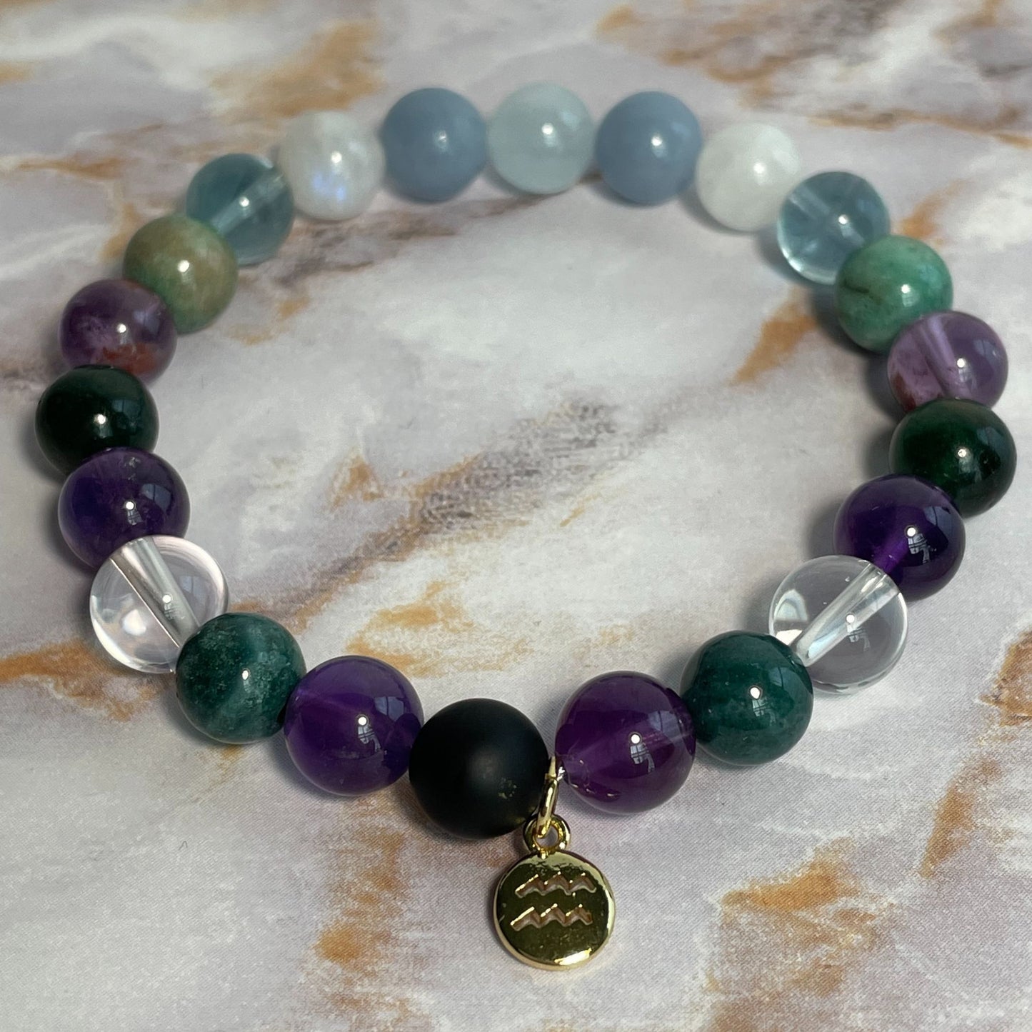 ♒︎ AQUARIUS Zodiac | Crystal Bracelet