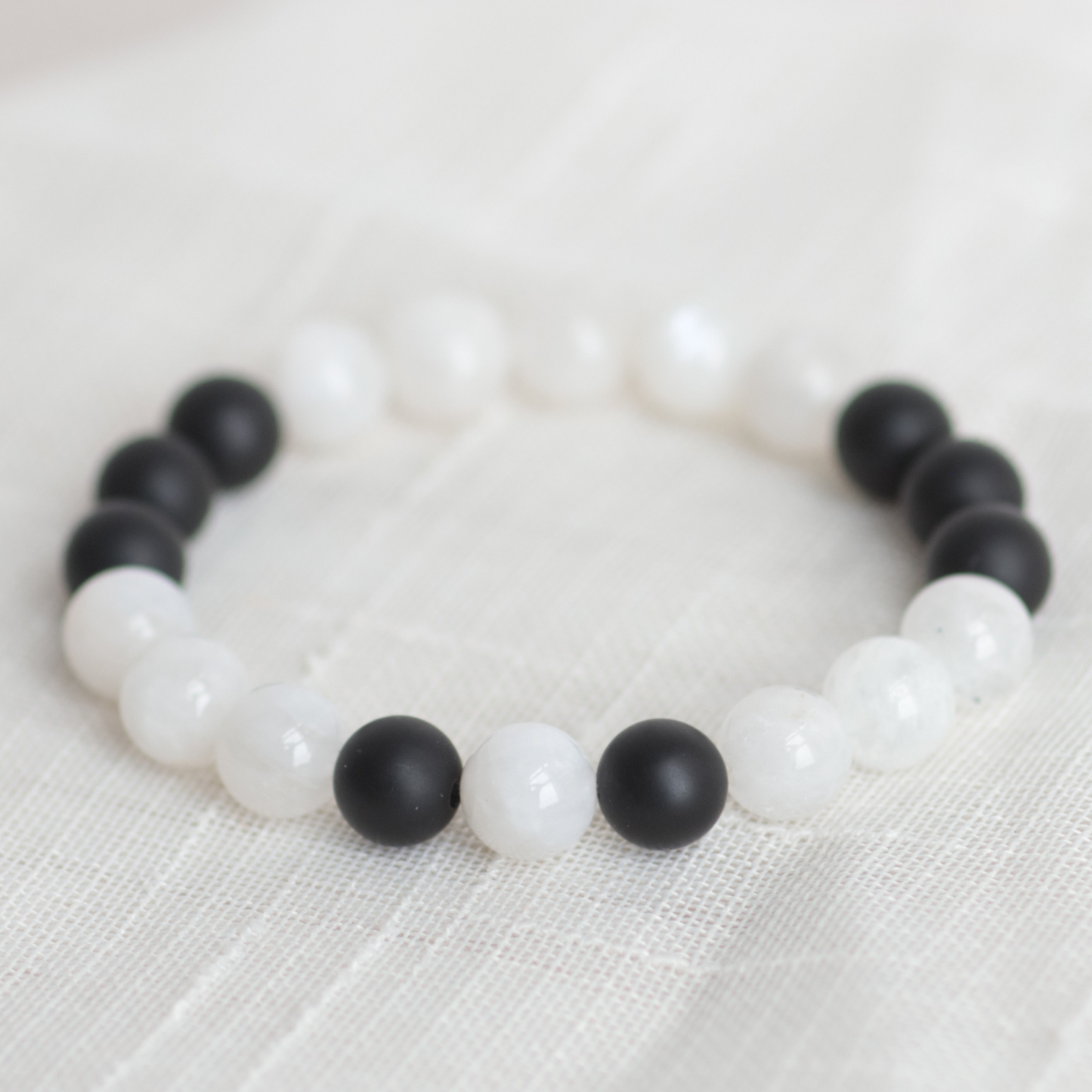 INTUITION | Ken-Inspired | Crystal Bracelet | Moonstone & Onyx