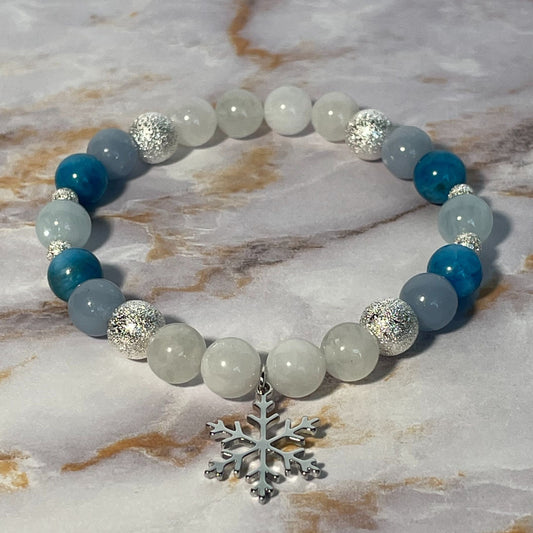 PEACEFUL NIGHT | Crystal Bracelet | Moonstone & Angelite