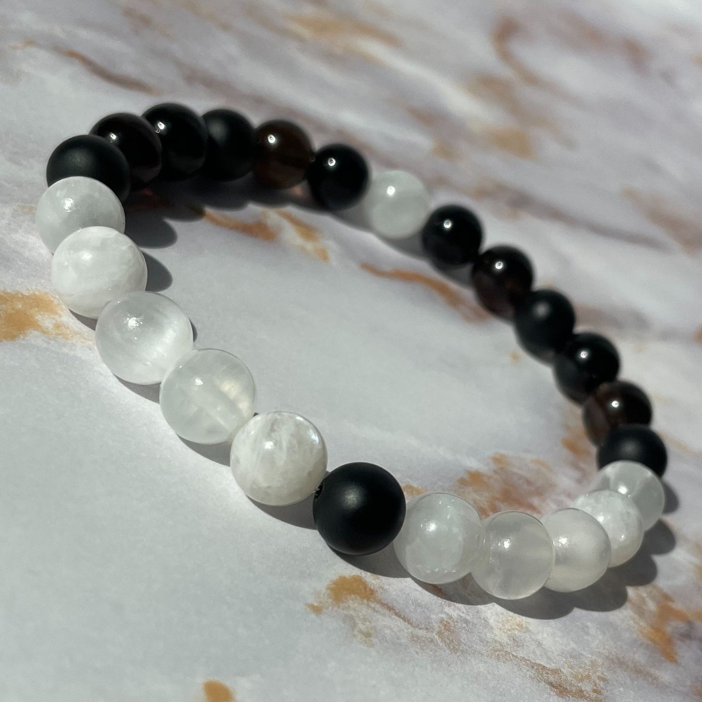 HEALING & PROTECTION II | Crystal Bracelet | Moonstone & Tourmaline