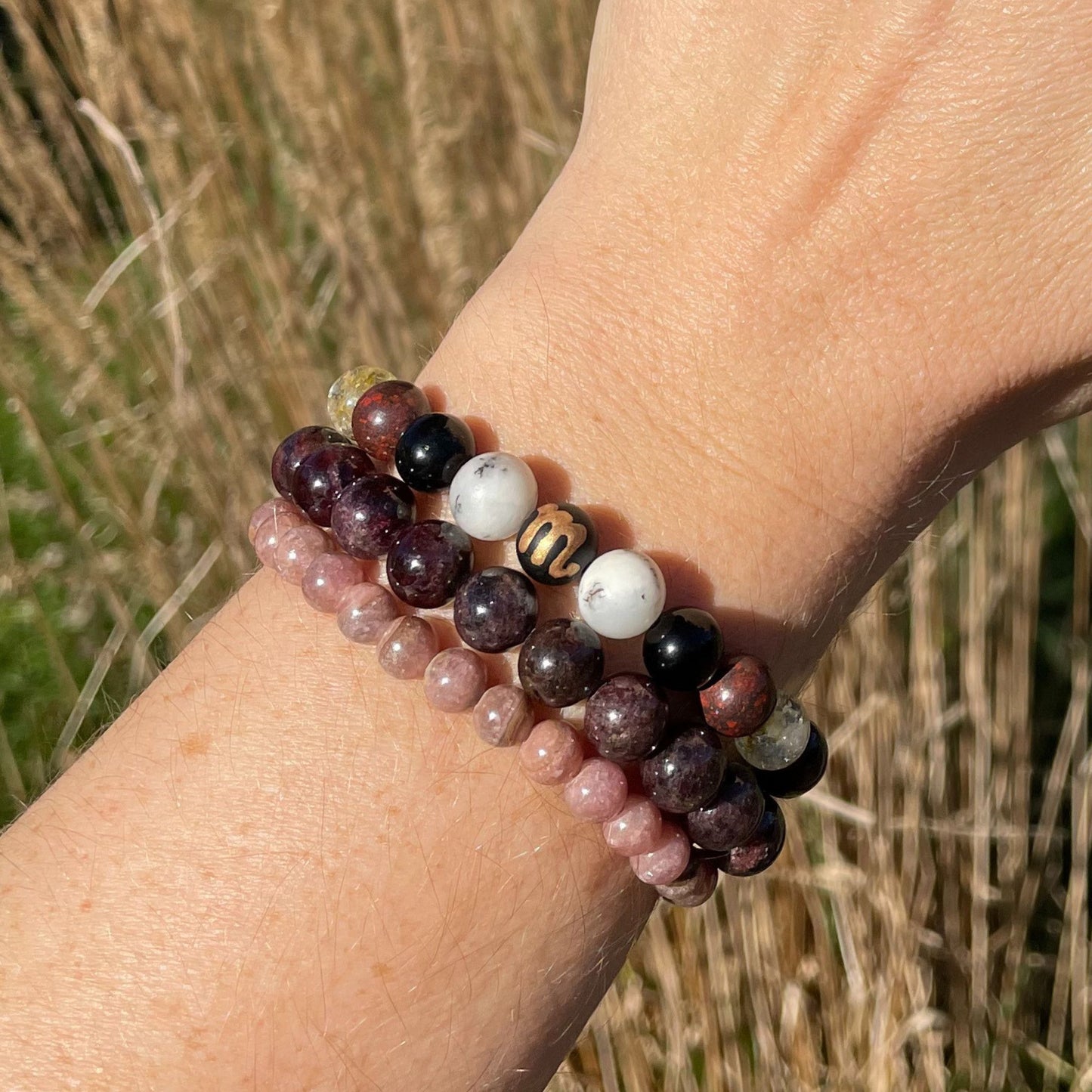 ♏︎ SCORPIO Zodiac | Stackable Crystal Bracelets