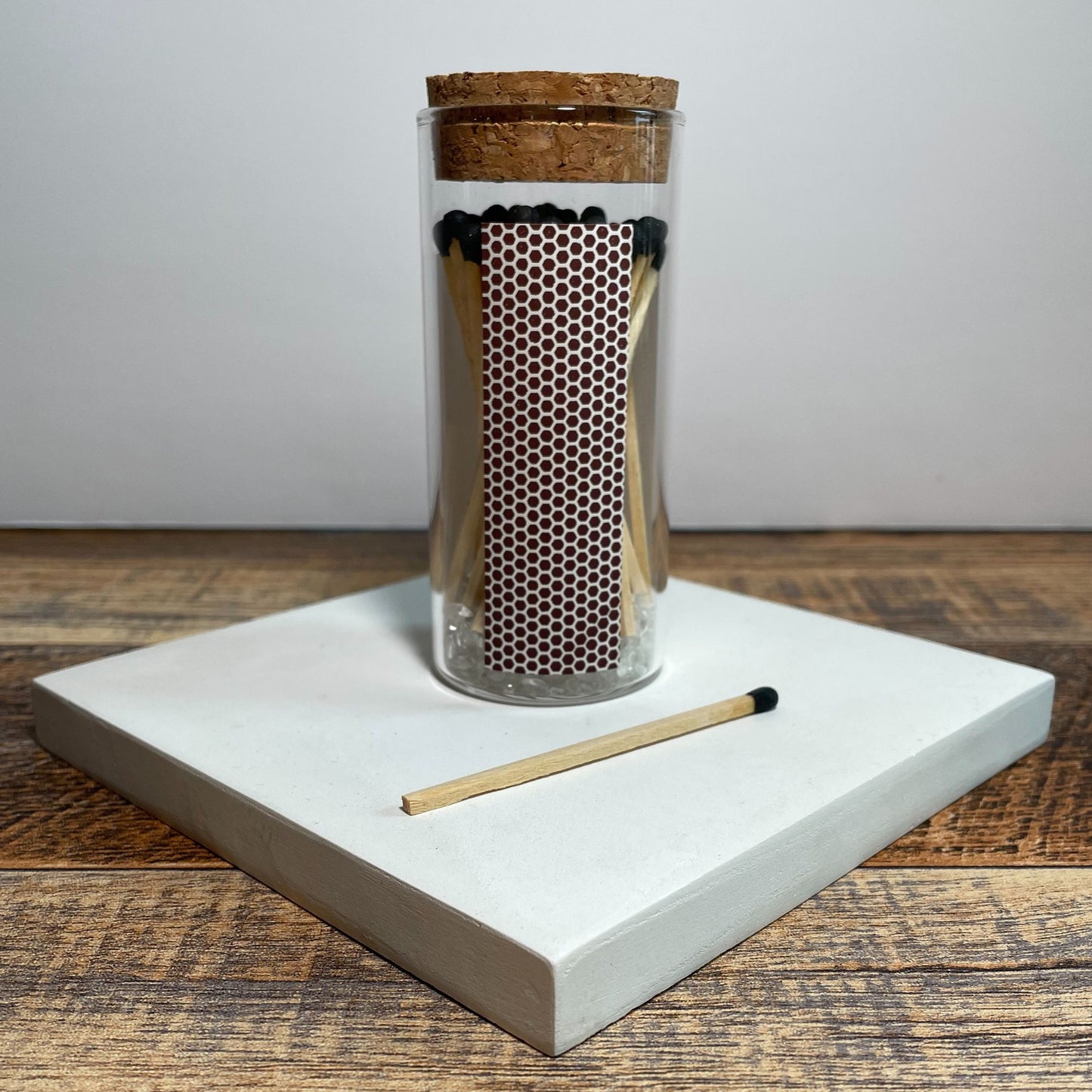 LIGHT MY FIRE | Apothecary Match Jar | Striker & 3 in. Matches