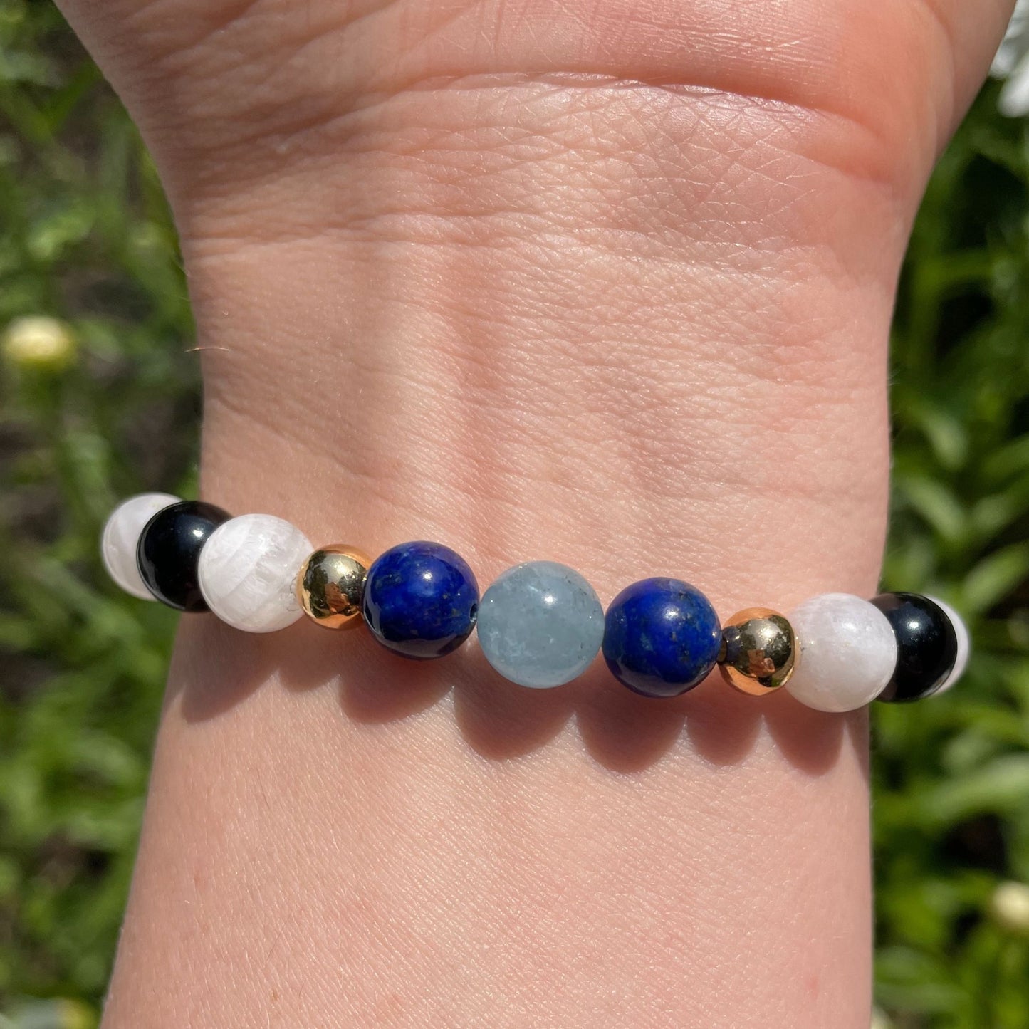 EVIL EYE | Crystal Bracelet | Obsidian & Lapis Lazuli
