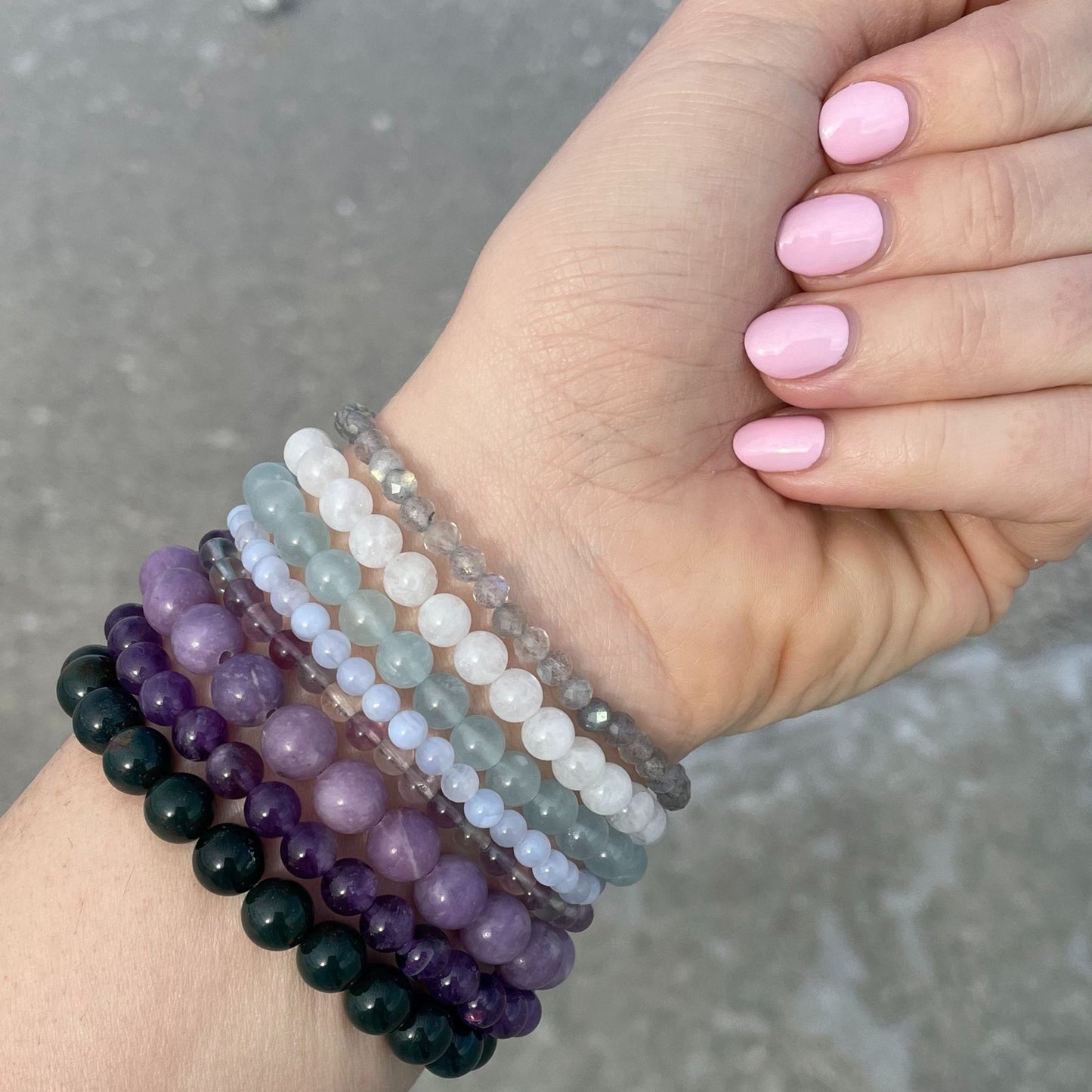 ♓︎ PISCES Zodiac | Stackable Crystal Bracelets
