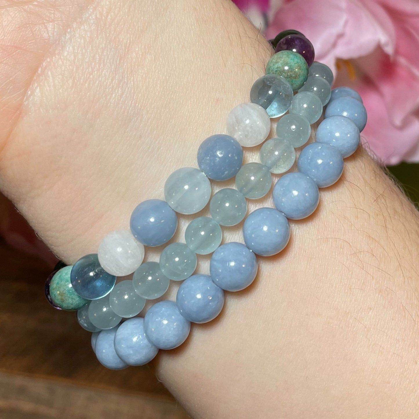 ♒︎ AQUARIUS Zodiac | Stackable Crystal Bracelets