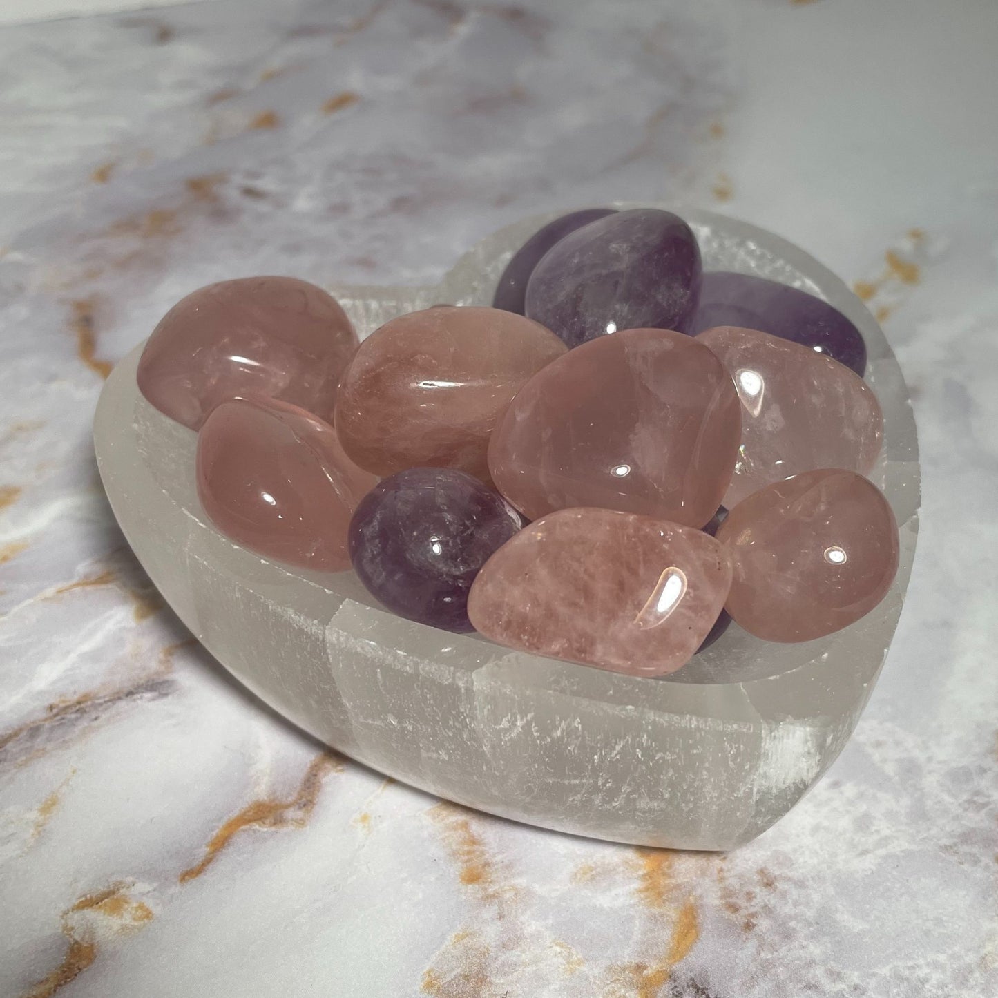 SELENITE HEART | Crystal Charging & Cleansing Bowl