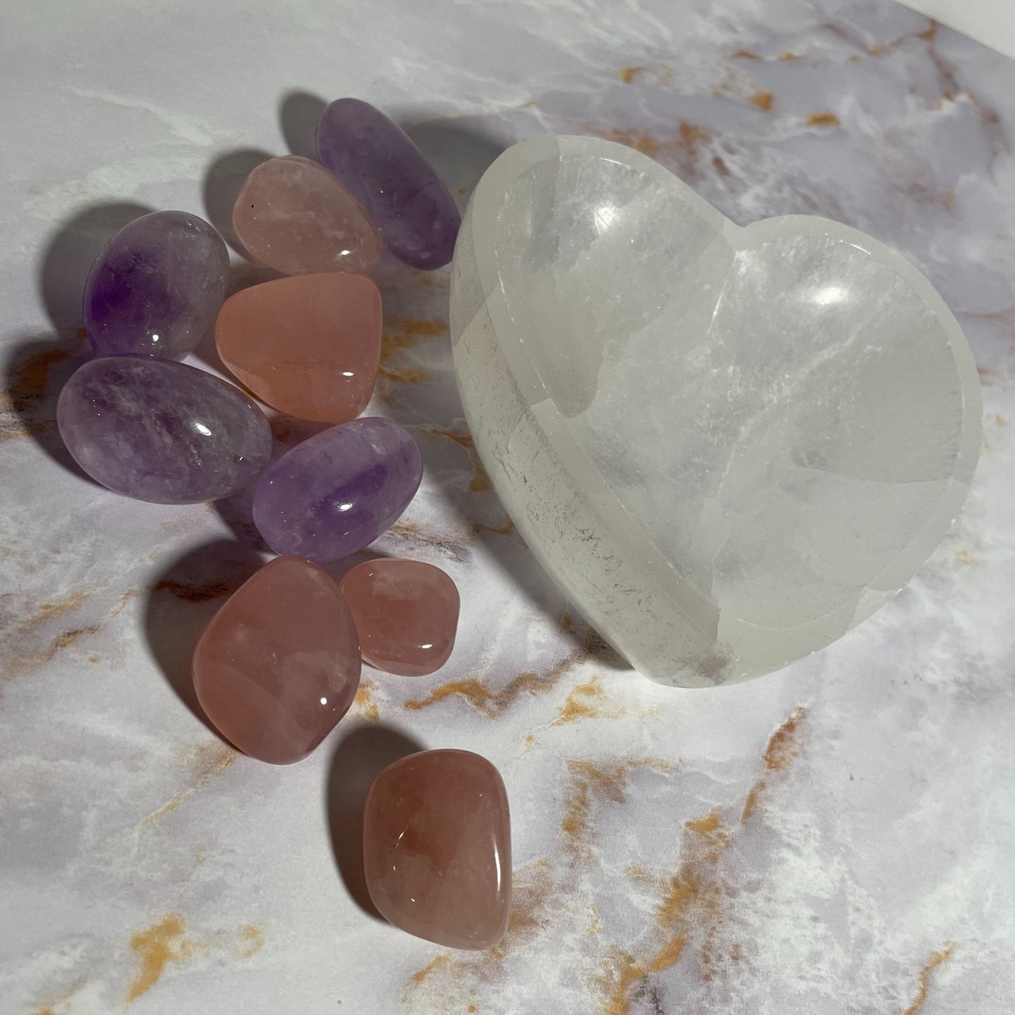 SELENITE HEART | Crystal Charging & Cleansing Bowl