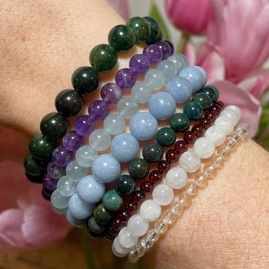 ♒︎ AQUARIUS Zodiac | Stackable Crystal Bracelets