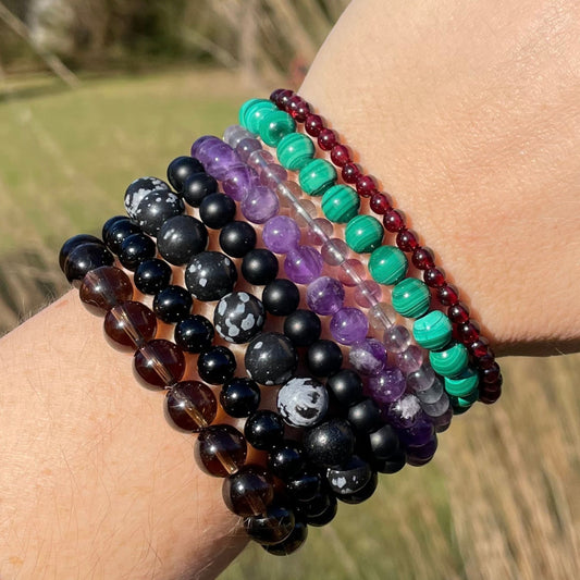 ♑︎ CAPRICORN Zodiac | Stackable Crystal Bracelets