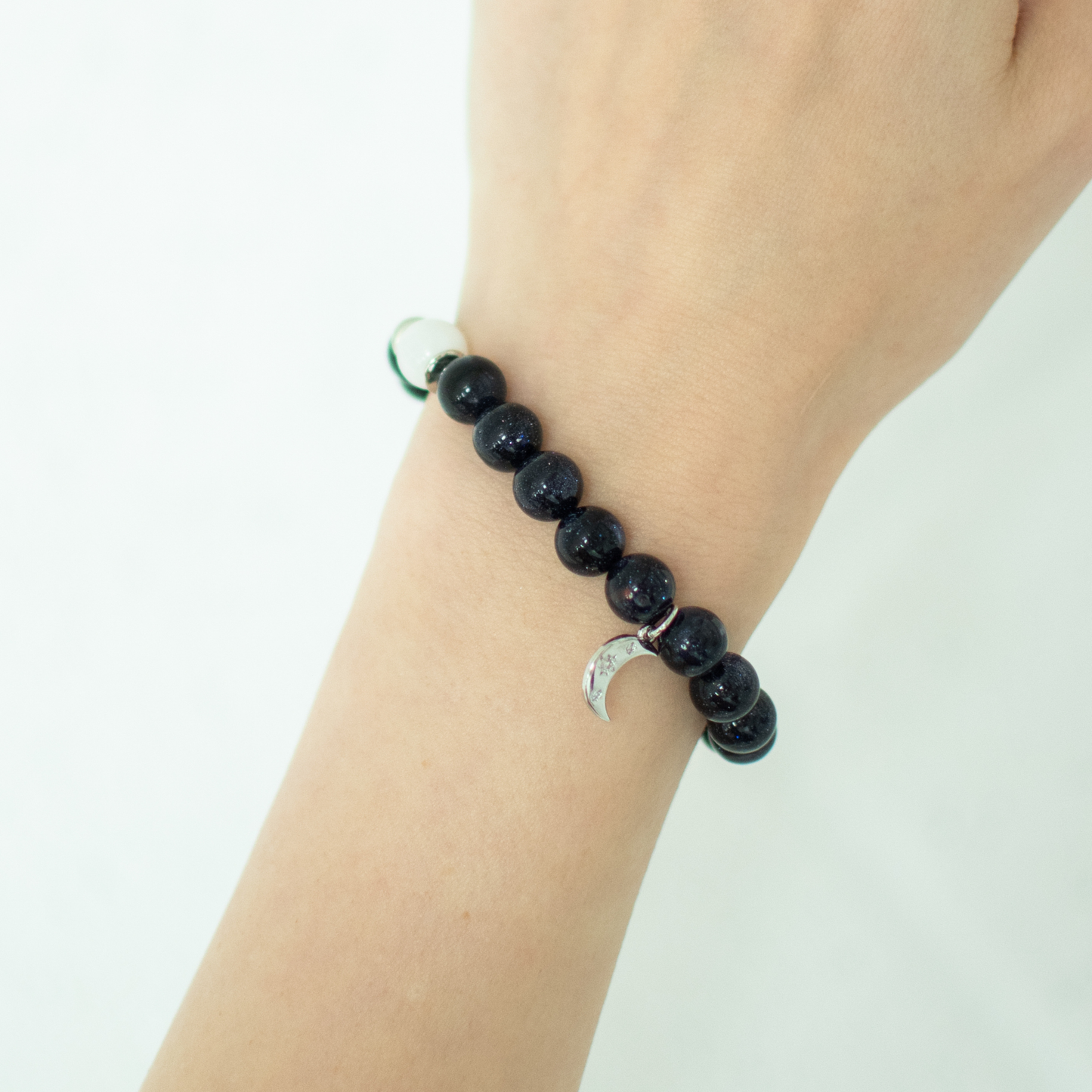 STARRY NIGHT | Crystal Bracelet | Blue Goldstone & Moonstone