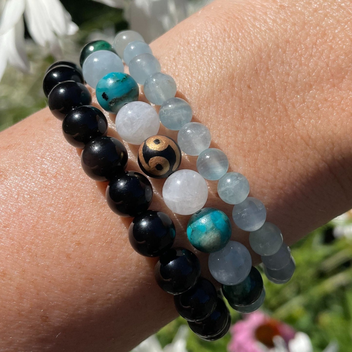 ♋︎ CANCER Zodiac | Stackable Crystal Bracelets