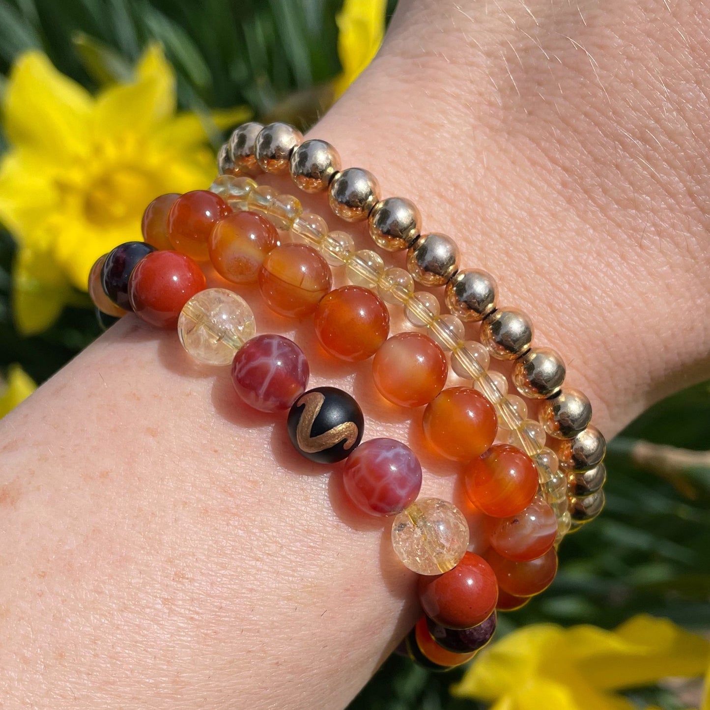 ♈︎ ARIES Zodiac | Stackable Crystal Bracelets