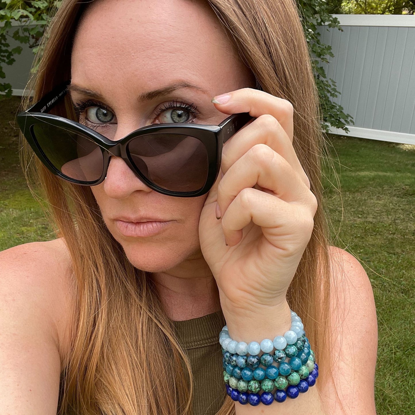 SUMMER BLUES | Throat Chakra Healing | Stackable Crystal Bracelets