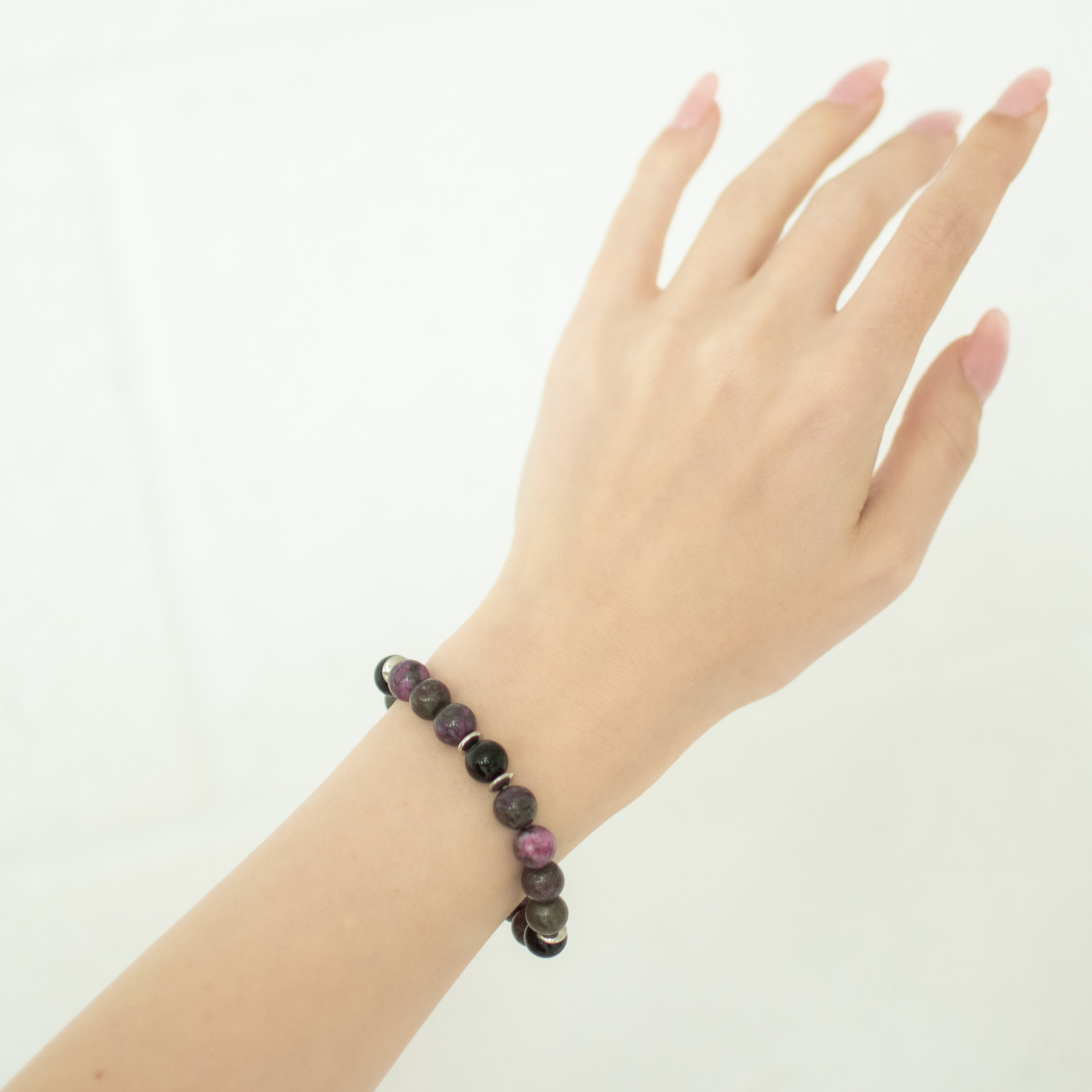 ABUNDANCE & LOVE III | Crystal Bracelet | Pink Pyrite & Tourmaline