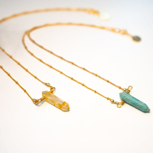 DAINTY POINT Crystal Necklace