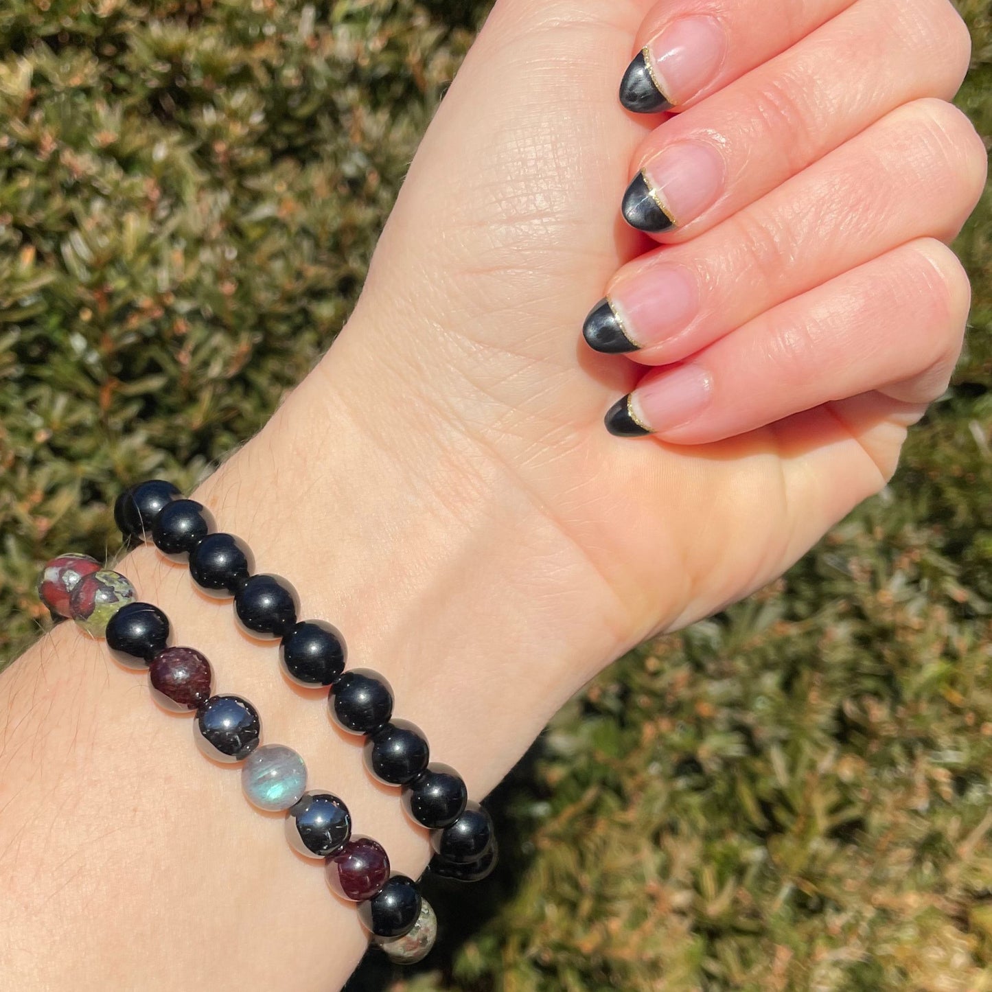 YEAR of the DRAGON | Crystal Bracelet | Dragon Blood Jasper & Labradorite